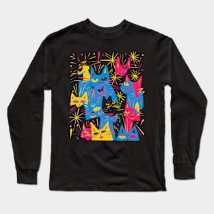 Cat Spaces of Century Long Sleeve T-Shirt